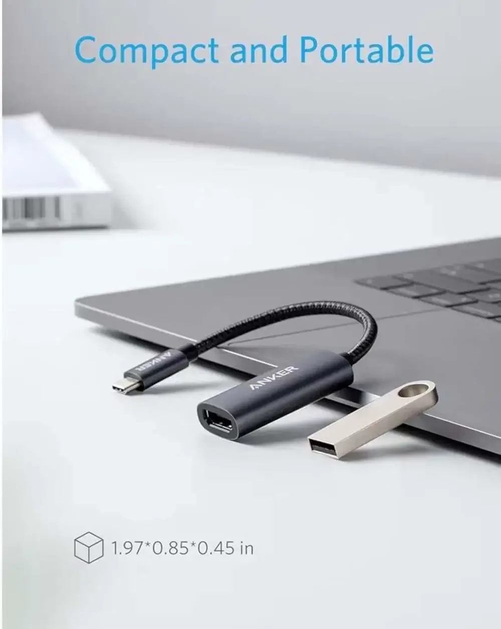 Anker USB-C‎ to HDMI Adapter, Braided Nylon Cable